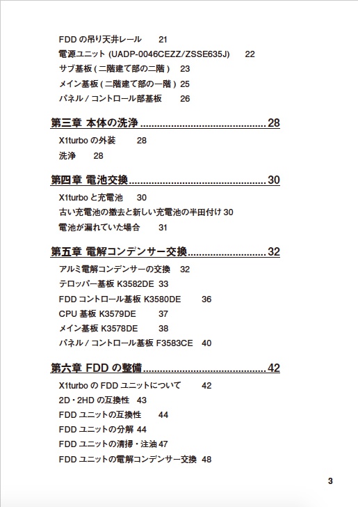 X1turbo(初代) 修理マニュアル レトロマシン修理マニュアル⑦