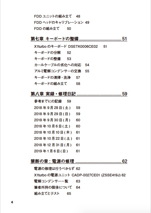 X1turbo(初代) 修理マニュアル レトロマシン修理マニュアル⑦