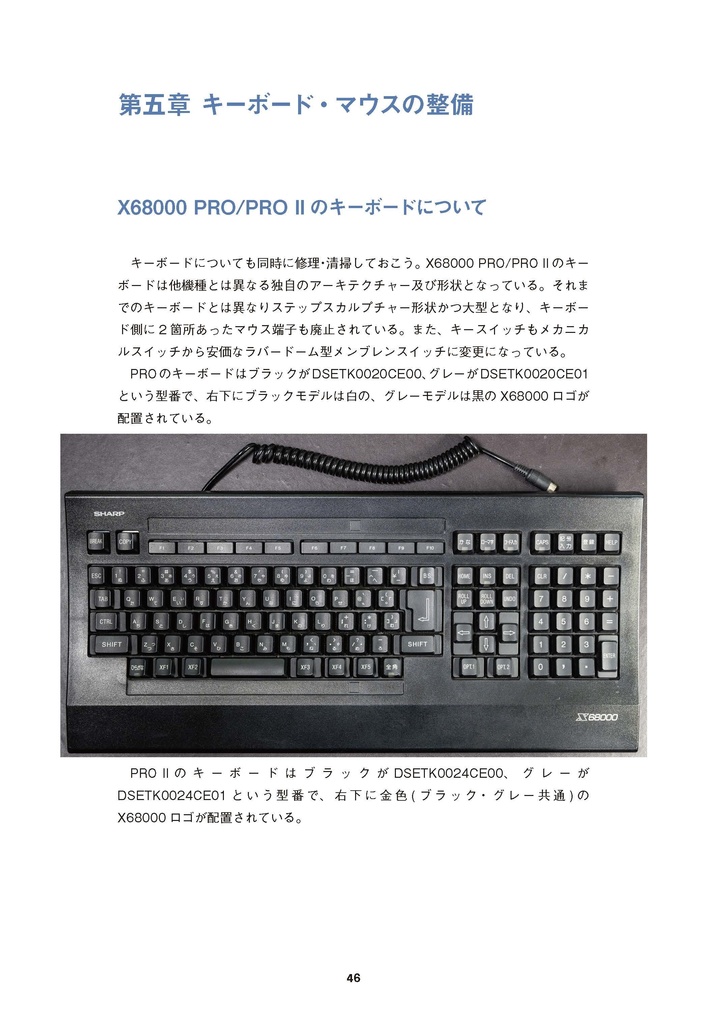 X68000 PRO/PRO II 修理マニュアル レトロマシン修理マニュアル⑯