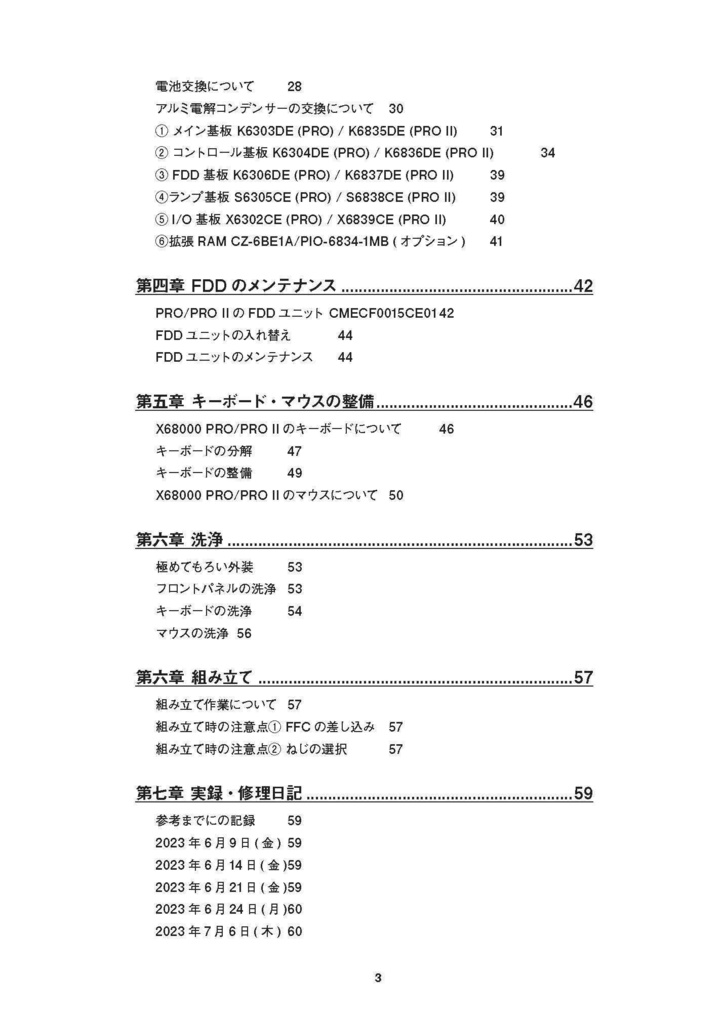 X68000 PRO/PRO II 修理マニュアル レトロマシン修理マニュアル⑯