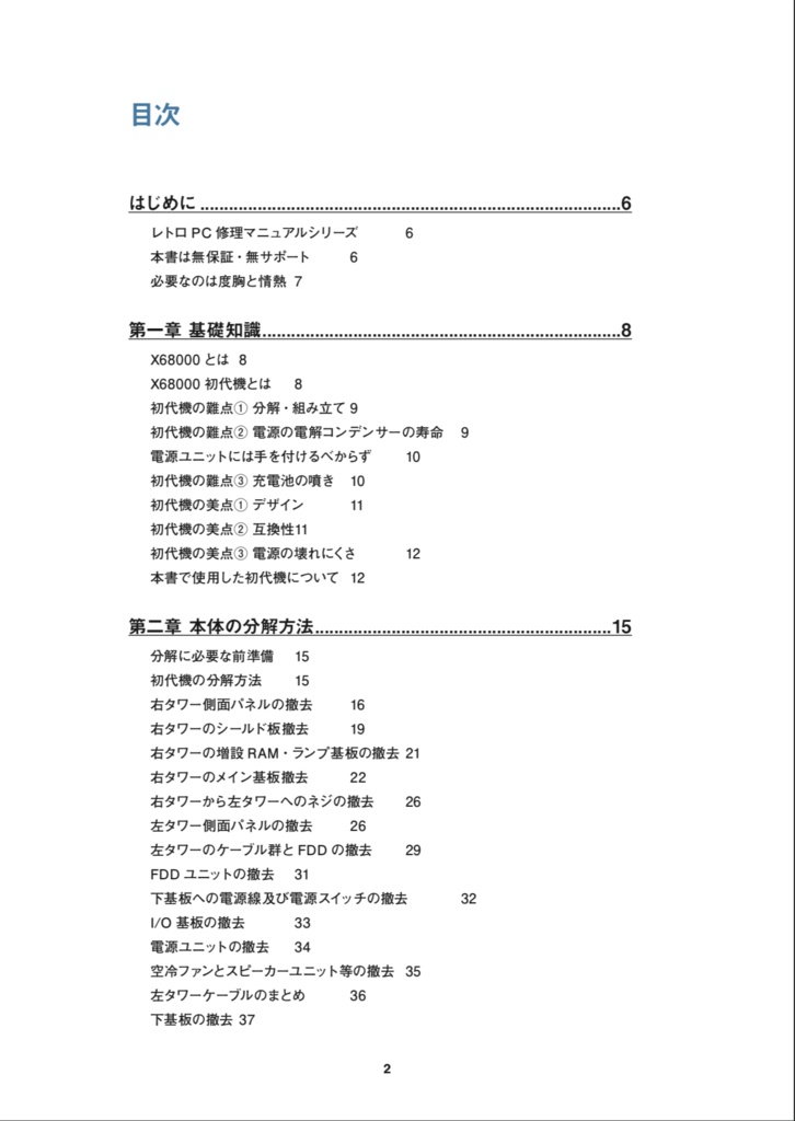 X68000(初代) 修理マニュアル レトロマシン修理マニュアル③