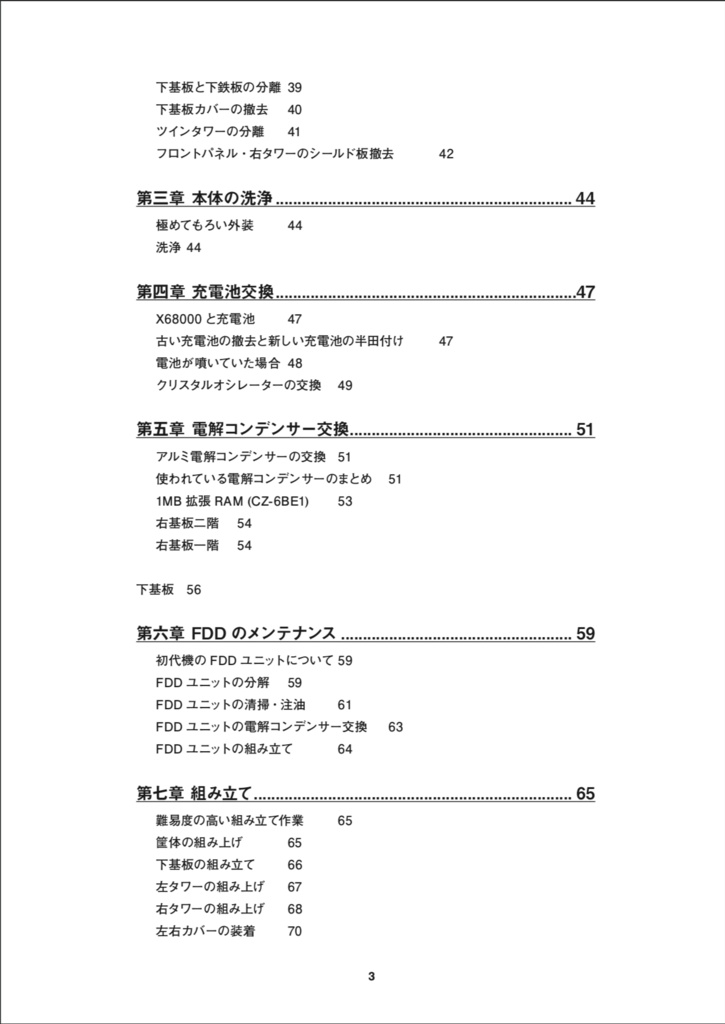 X68000(初代) 修理マニュアル レトロマシン修理マニュアル③