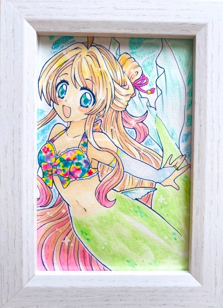アナログ原画：🧜🏻‍♀️