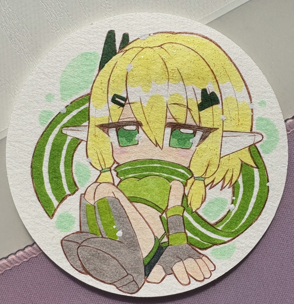 星の翼 デフォルメ手描きイラスト