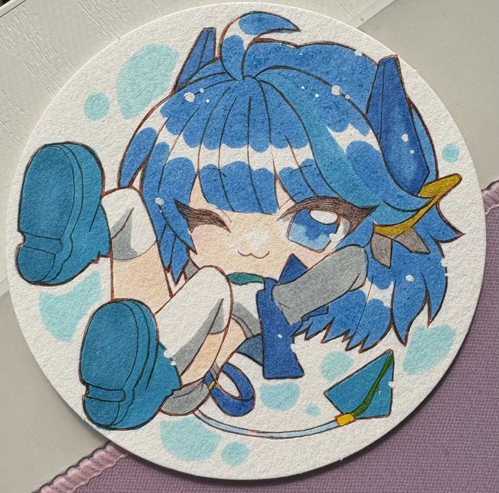 星の翼 デフォルメ手描きイラスト