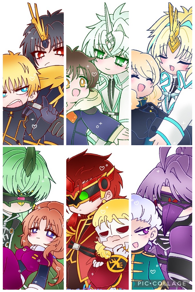 擬人化MS &PLペアシール(小)