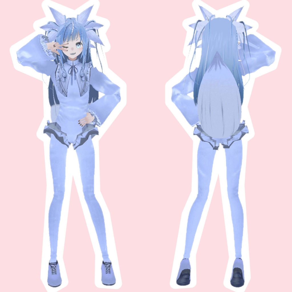 【オリジナル3Dモデル】Klroop-クルループ-【VRC想定】