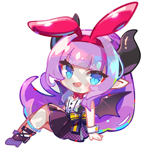 バニーでぷら~んと浮かぶあのんちゃん【紫桃あのん_2025年誕生日グッズ】