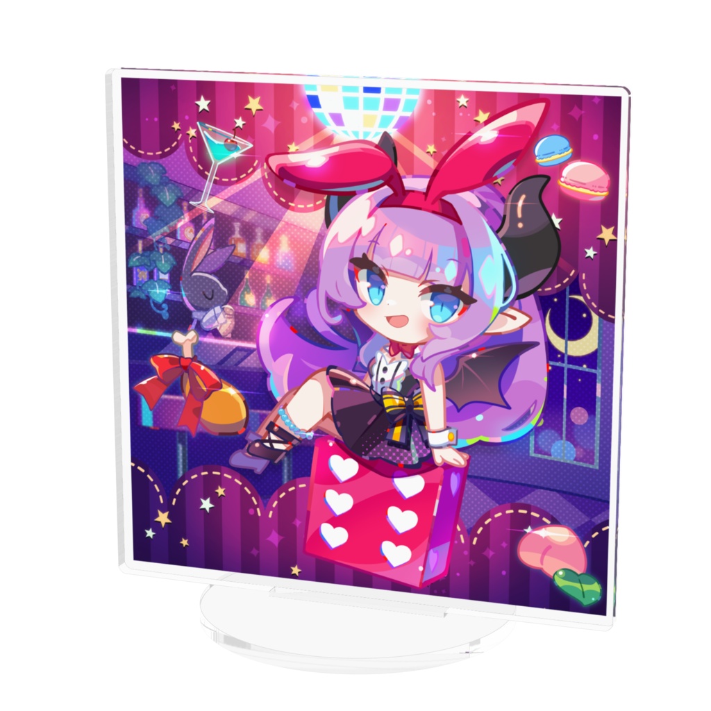魔界のバーで働くあのんちゃん【紫桃あのん_2025年誕生日グッズ】