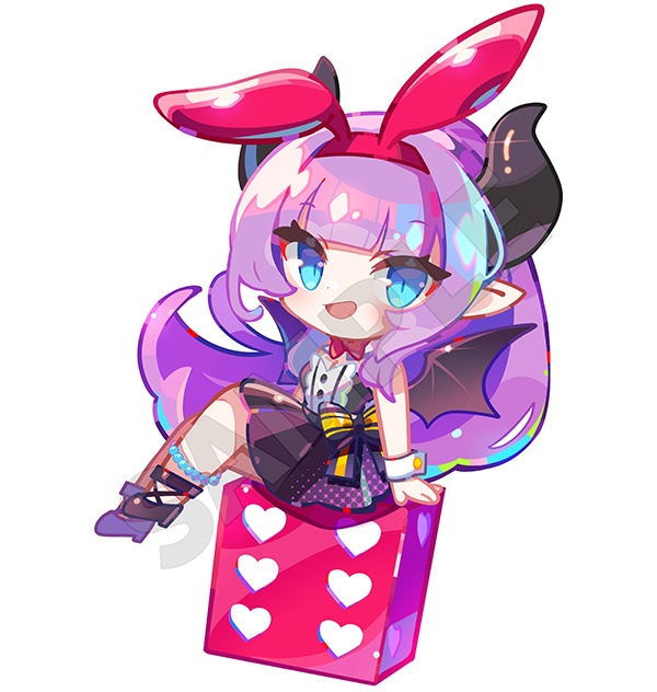 座ってるけどスタンドなあのんちゃん【紫桃あのん_2025年誕生日グッズ】