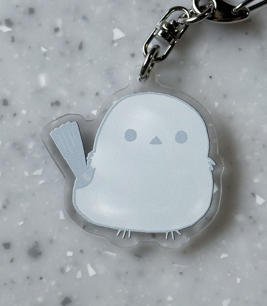 シマエナガ アクリルキーホルダー【40㎜】