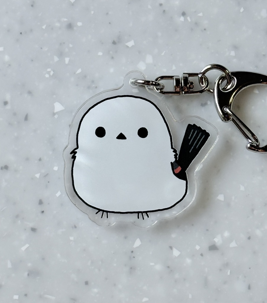 シマエナガ アクリルキーホルダー【40㎜】