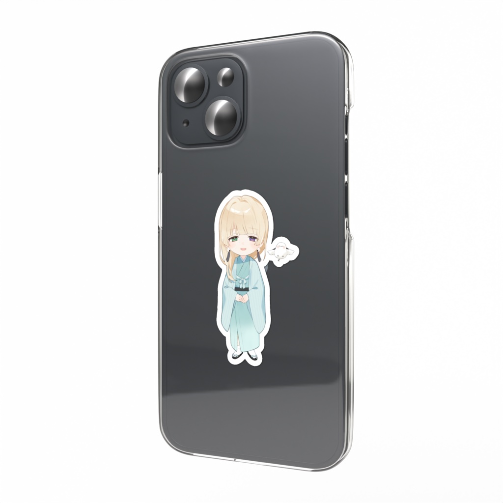 ねむねむちび紬 スマホステッカー【30 x 63mm】
