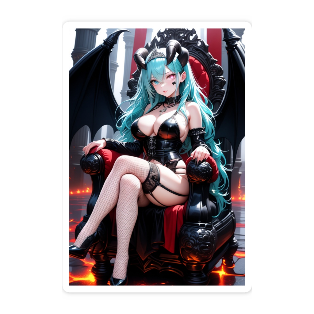 悪魔っ子ステッカー