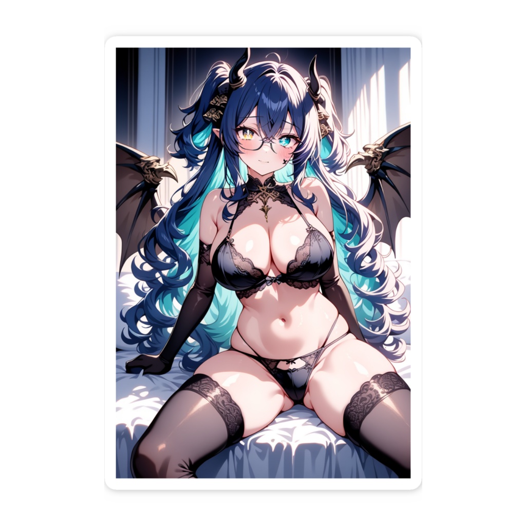 悪魔っ娘ステッカー