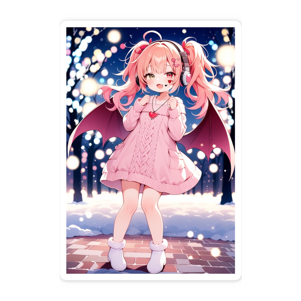 悪魔っ娘ステッカー