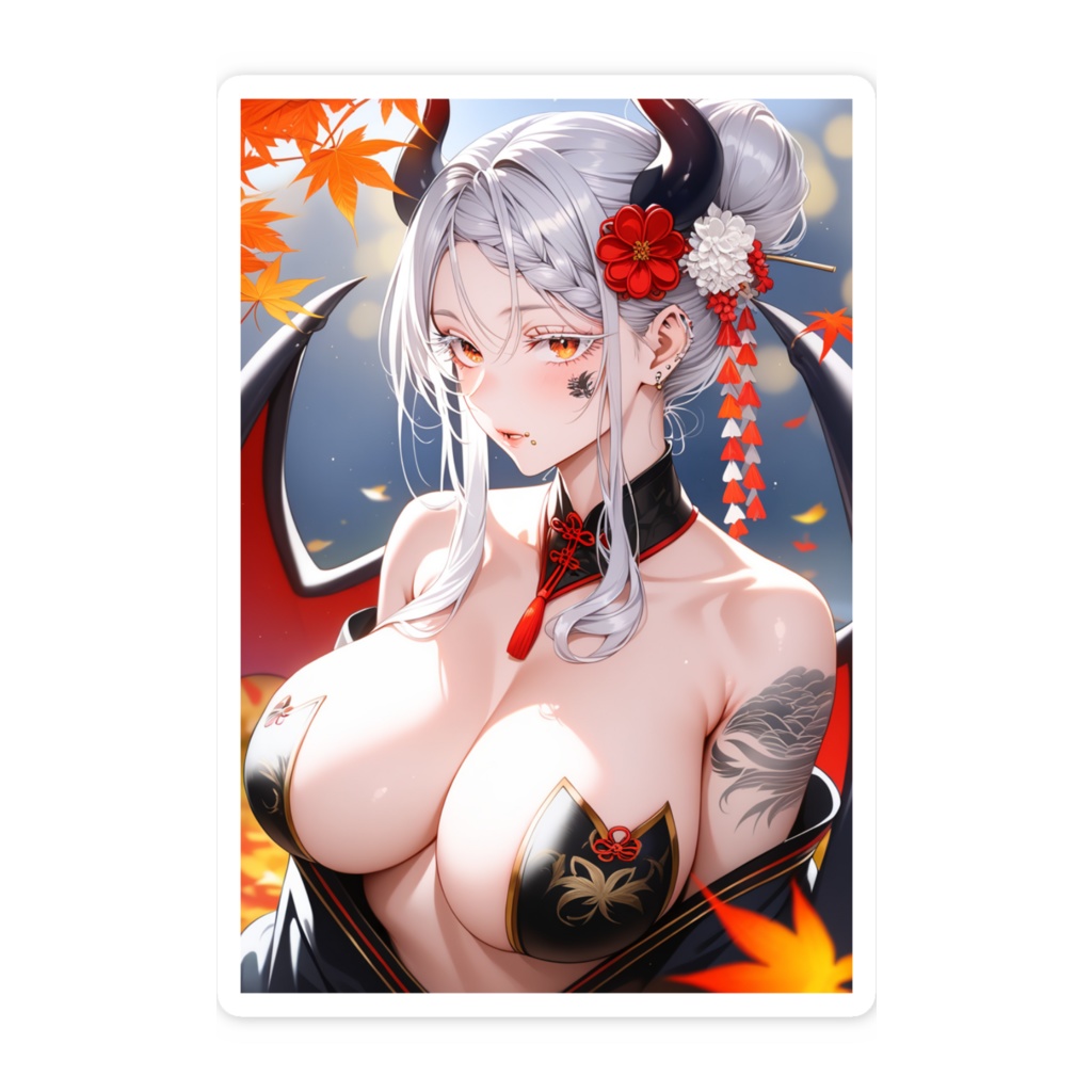 悪魔っ娘ステッカー