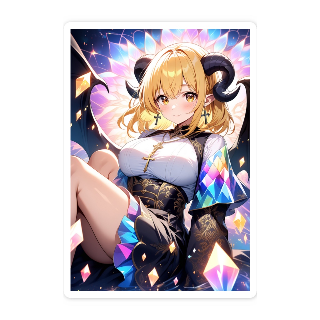 悪魔っ娘ステッカー