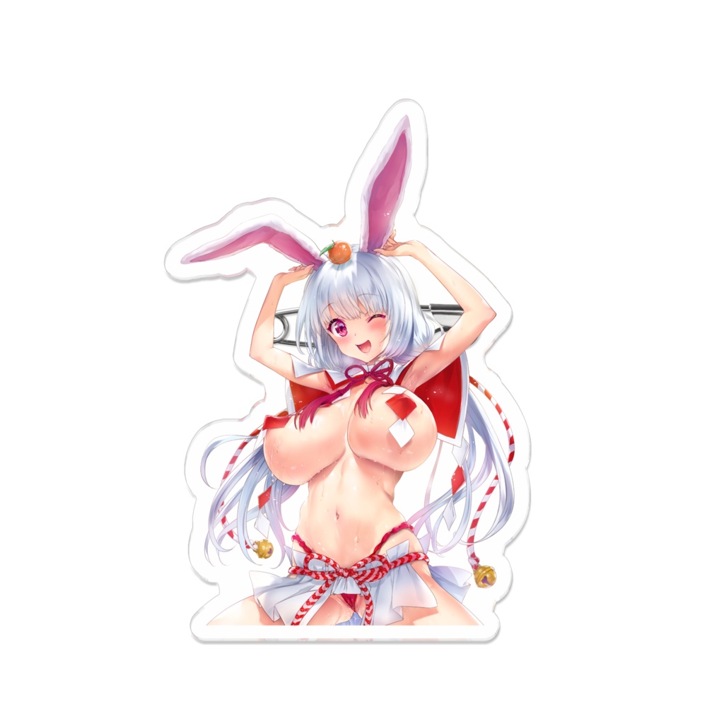 うさちゃんアクリルバッジ