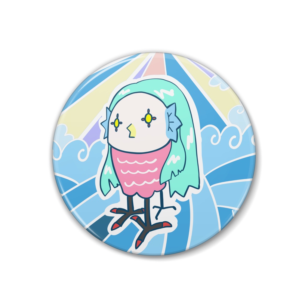 アマビエ様 缶バッジA