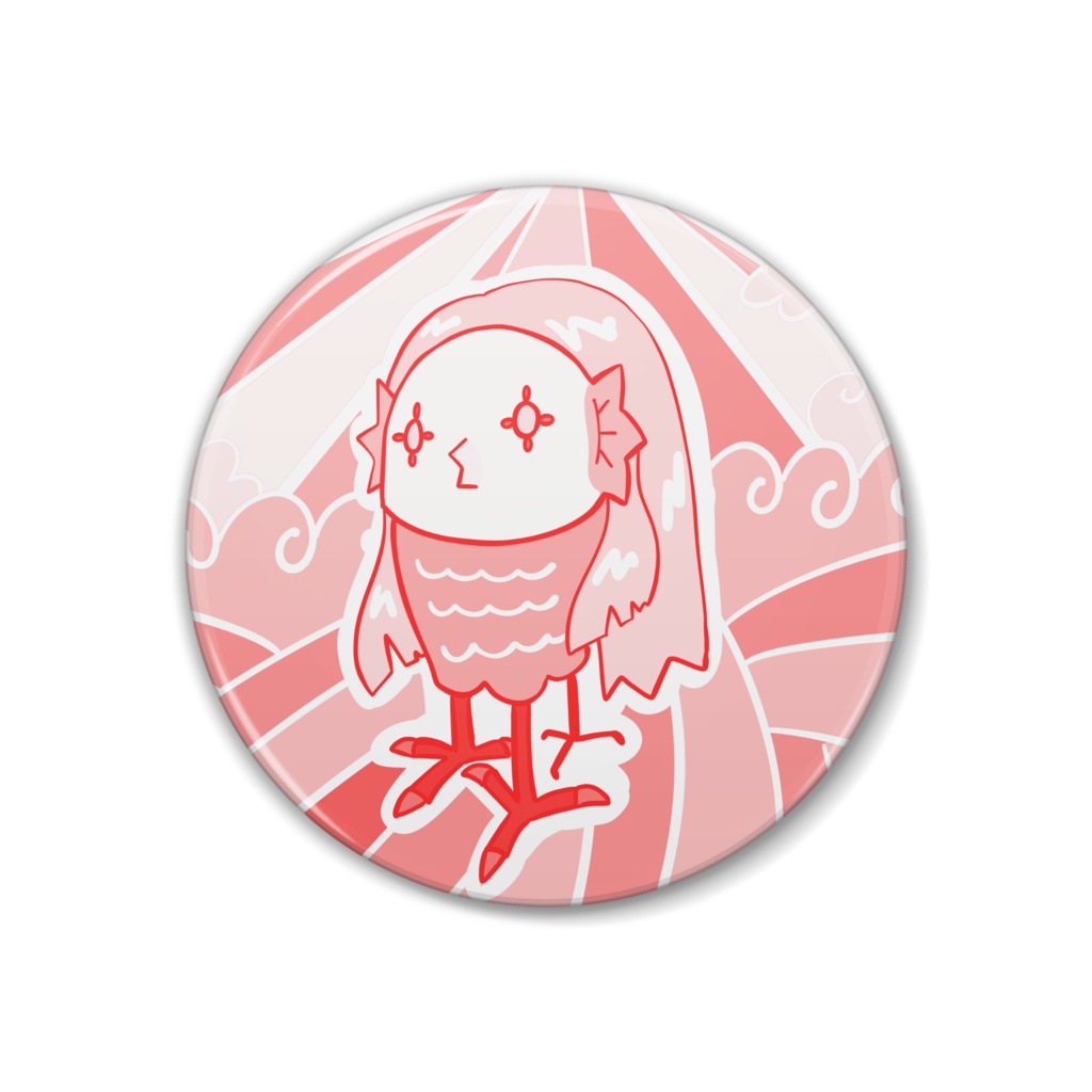アマビエ様缶バッジB