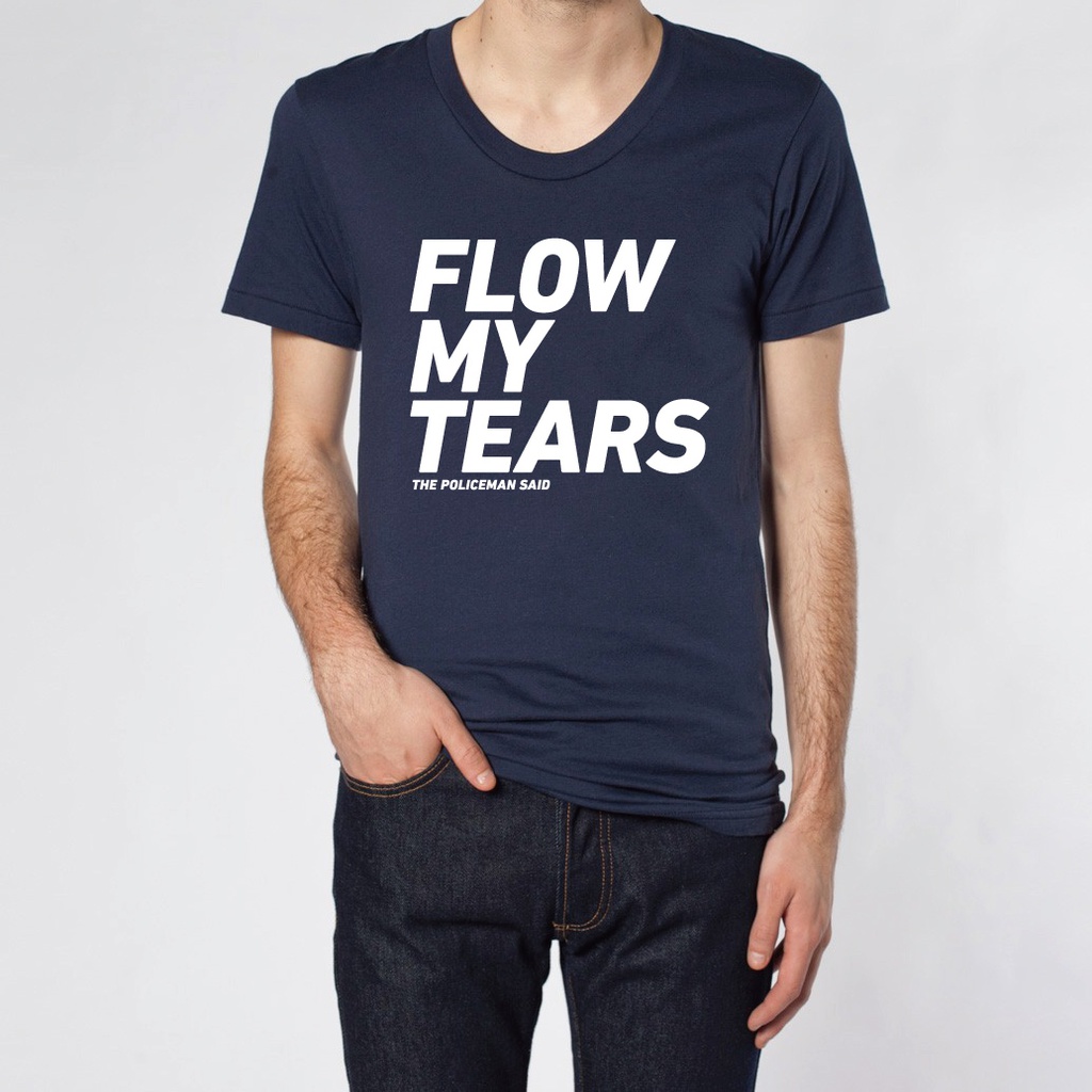 【完売】「流れよわが涙、と警官は言った」ルーズクルーTシャツ (Navy)
