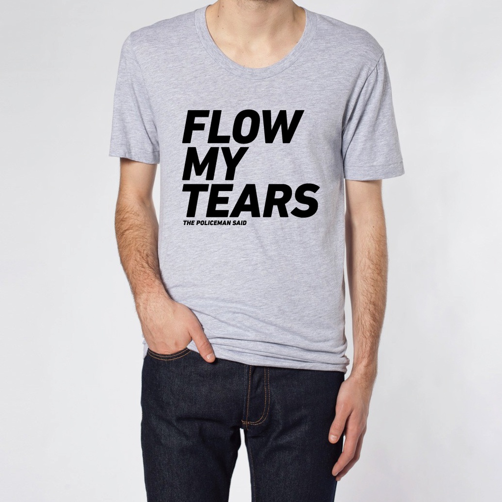 「流れよわが涙、と警官は言った」ルーズクルーTシャツ (Heather Grey)