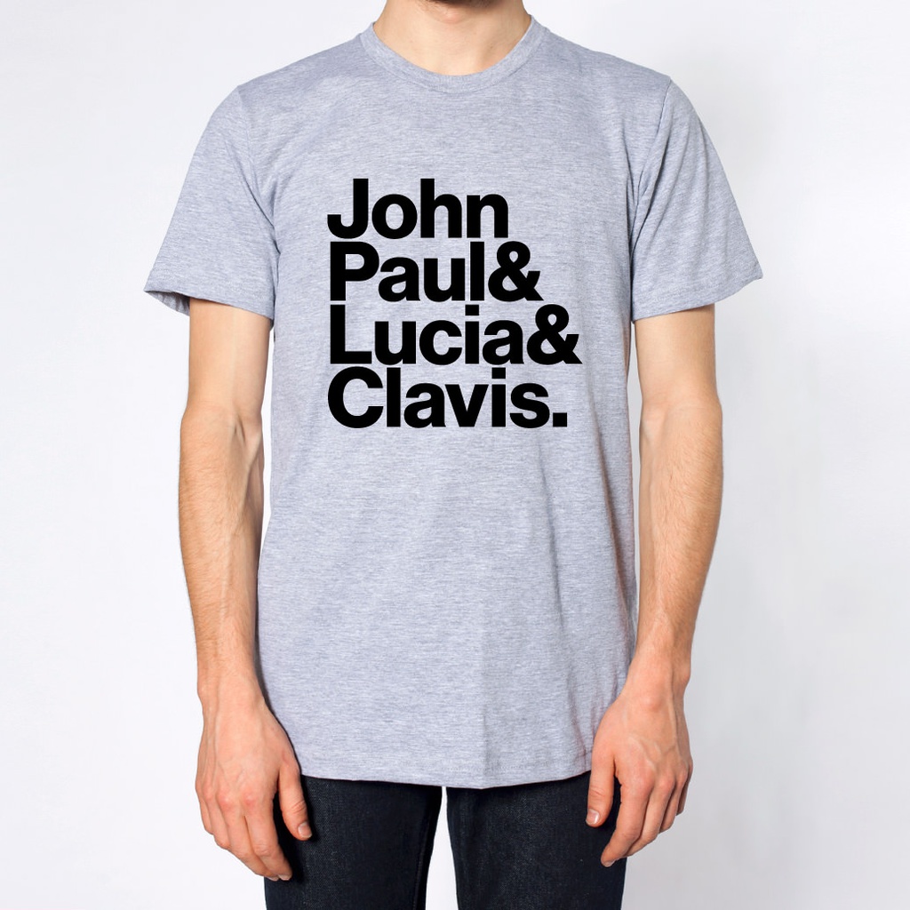 【完売】「ジョン・ポール&ルツィア&クラヴィス.」T シャツ (Heather Grey)
