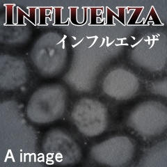 素材クリップスタジオ　インフルエンザウイルス
