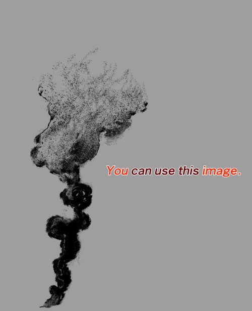 素材クリップスタジオ 黒煙03 BLACK SMOKE