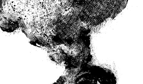 素材クリップスタジオ 黒煙03 BLACK SMOKE