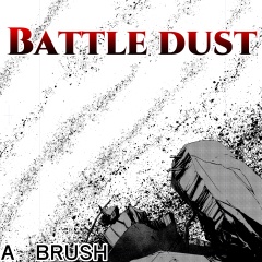 素材クリップスタジオ　戦闘の塵ブラシ