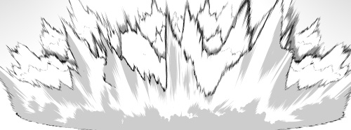 素材クリップスタジオ モノクロの爆発29