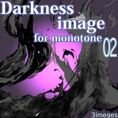 素材クリップスタジオ　ダークイメージモノトーン02