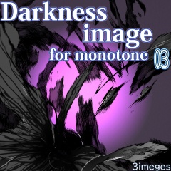 素材クリップスタジオ　ダークイメージモノトーン03