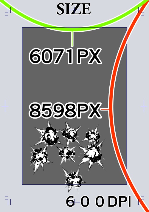 素材クリップスタジオ モノクロの爆発31