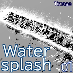 素材クリップスタジオ　水飛沫01