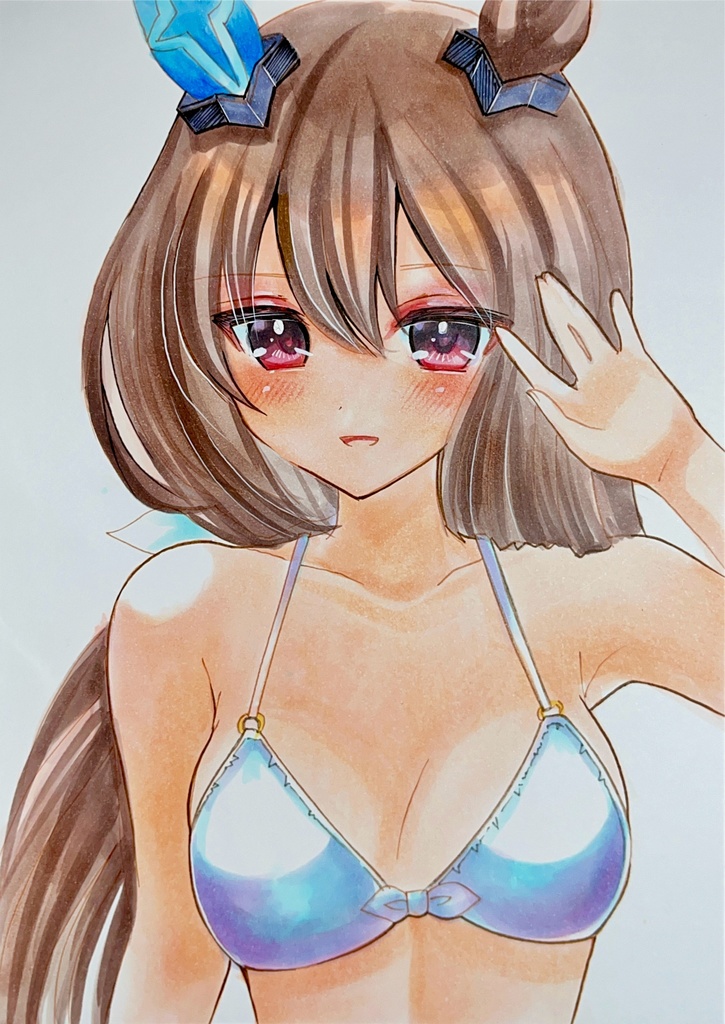 《 アドマイヤベガ 》 ウマ娘 アナログ原画 手描きイラスト A5