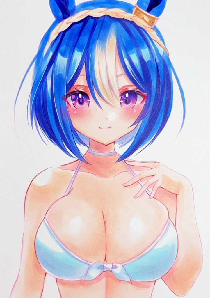 《  シーザリオ  》 ウマ娘 アナログ原画 手描きイラスト A5