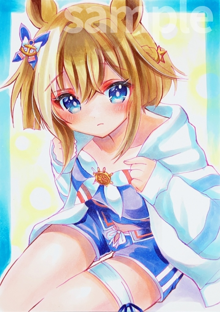 《  シュヴァルグラン  》ウマ娘 アナログ原画 手描きイラスト A5