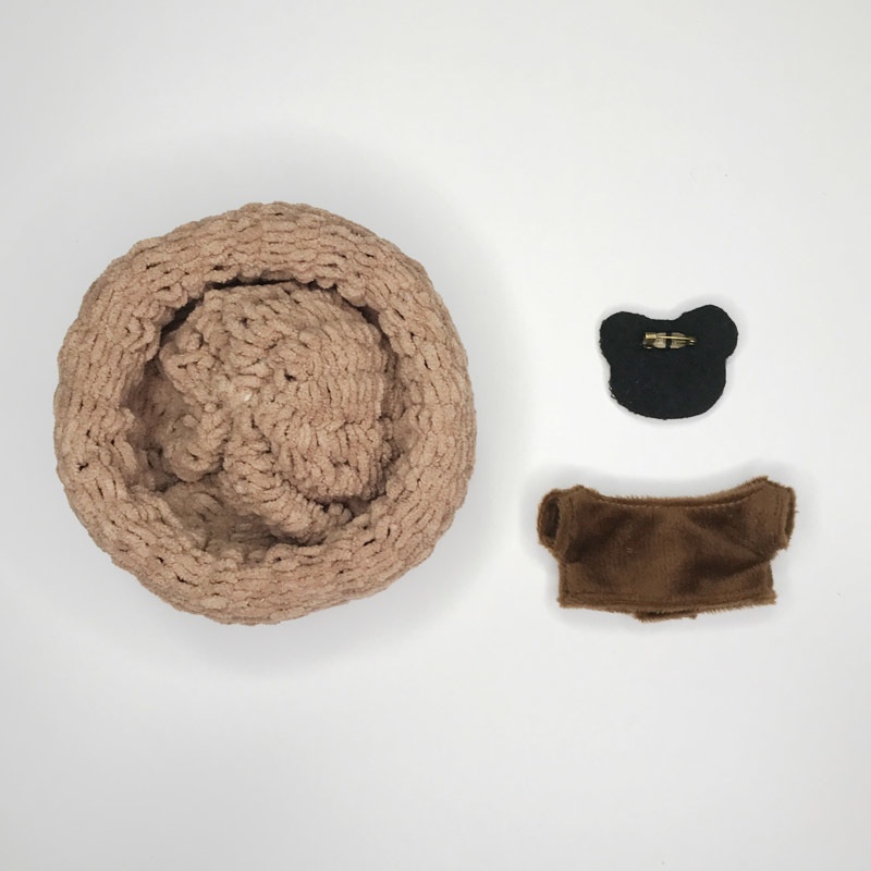 くまのニット帽コーデ