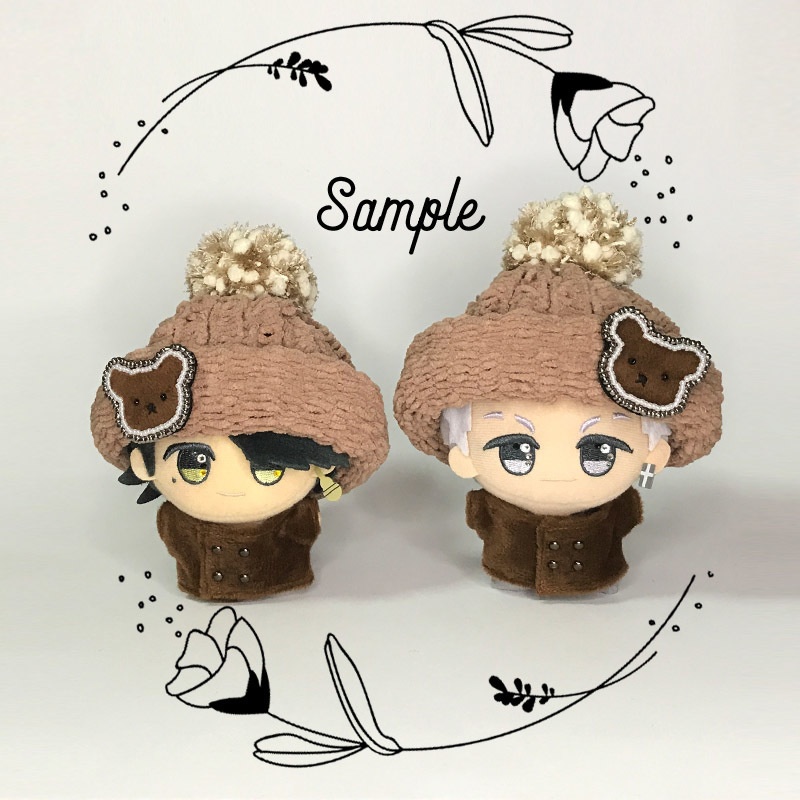 くまのニット帽コーデ