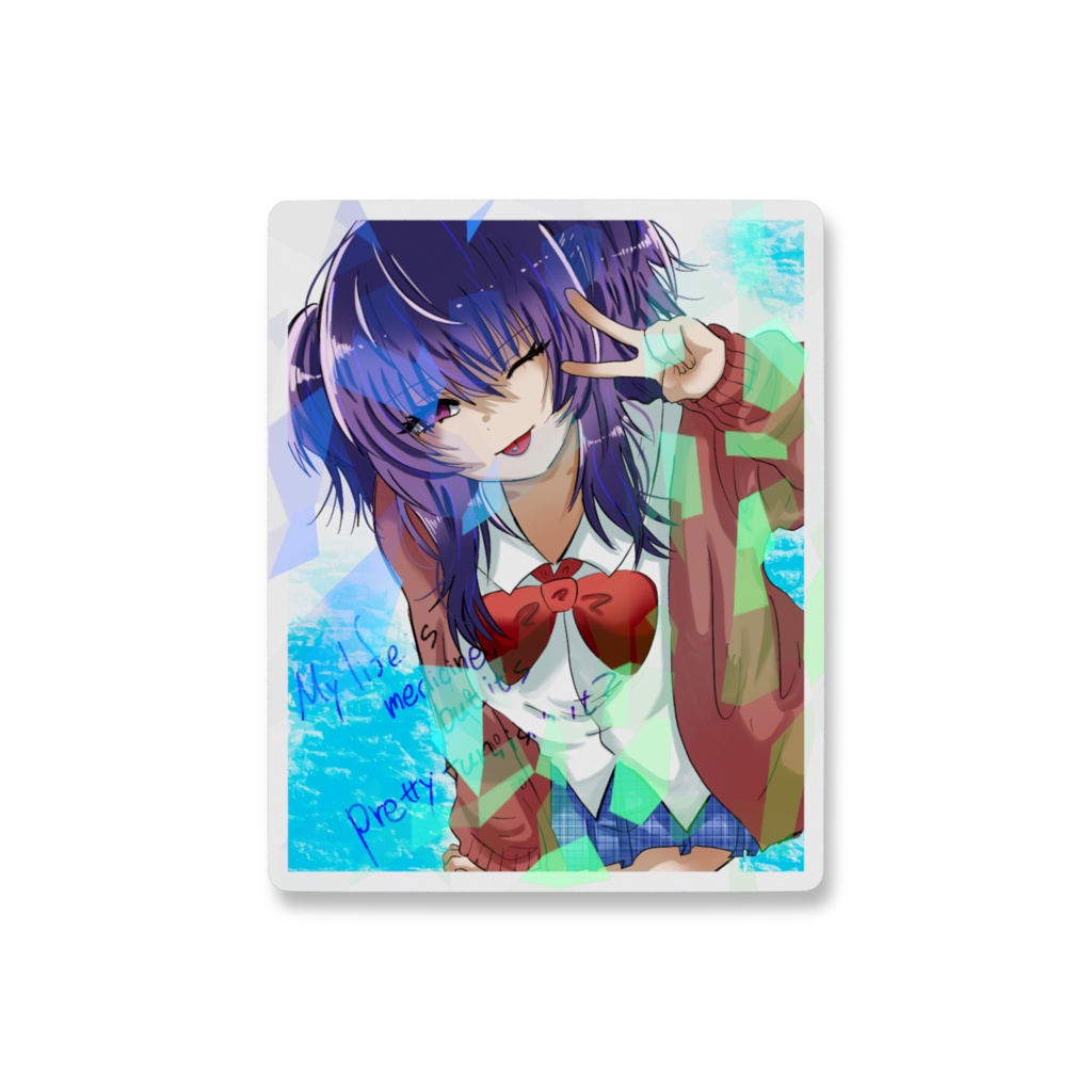 ピース ススメ女の子 ステッカー