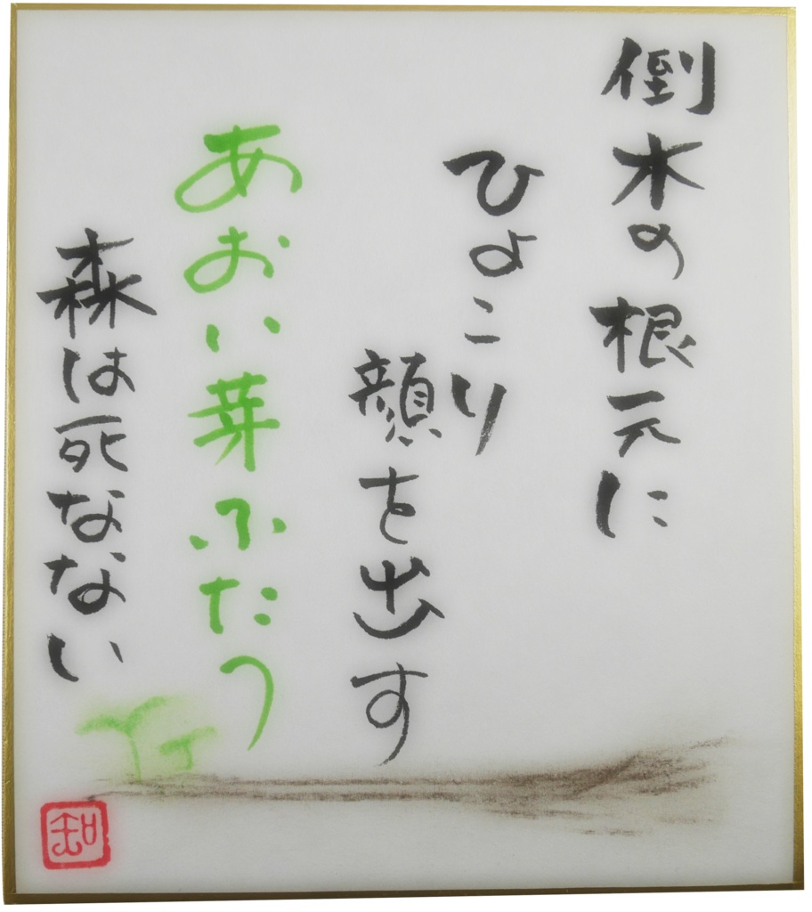 筆文字色紙 No.26~No.30