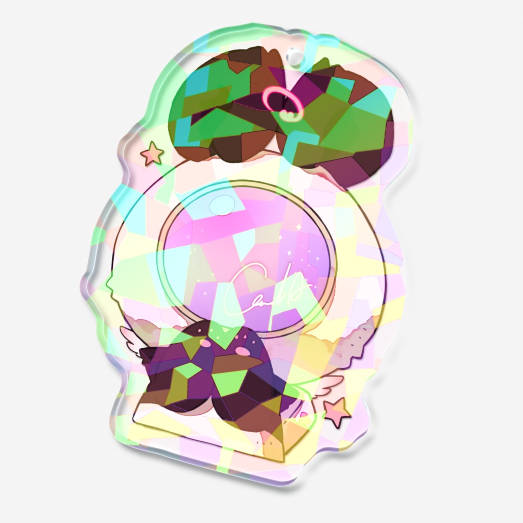 幸運をまねく!幸せ宇宙パンダ天使!!宇宙ver.アクキー