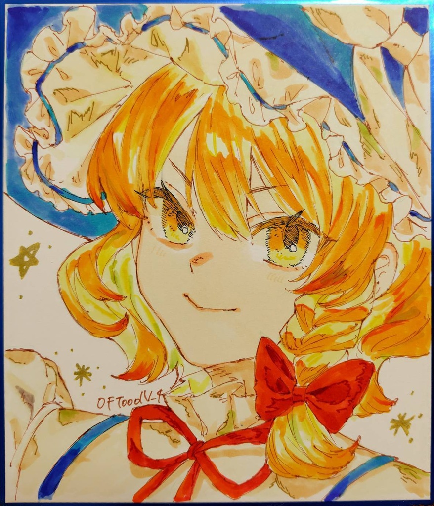 魔理沙　色紙