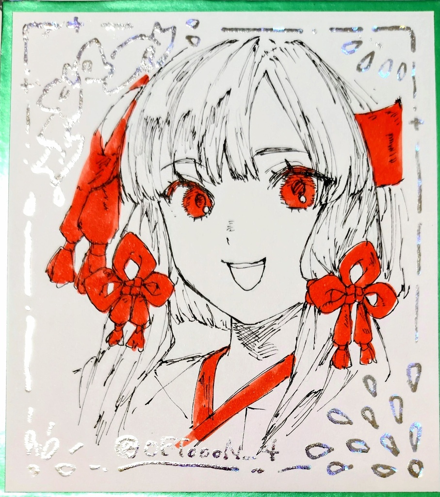 箔押し色紙　オリジナル