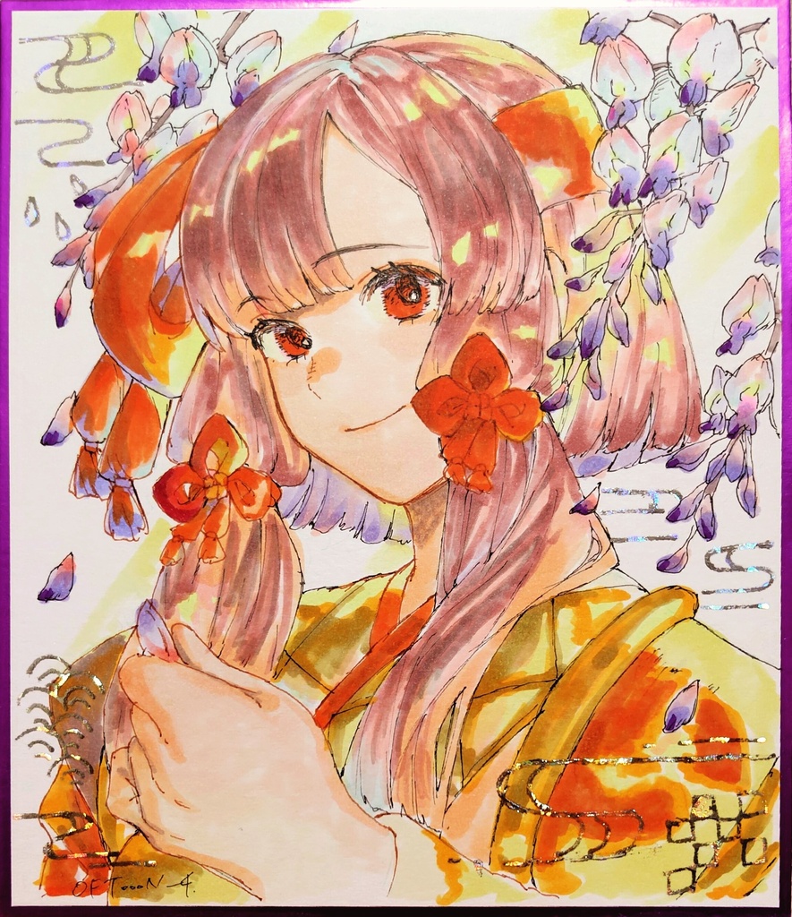フルカラーオリジナル色紙