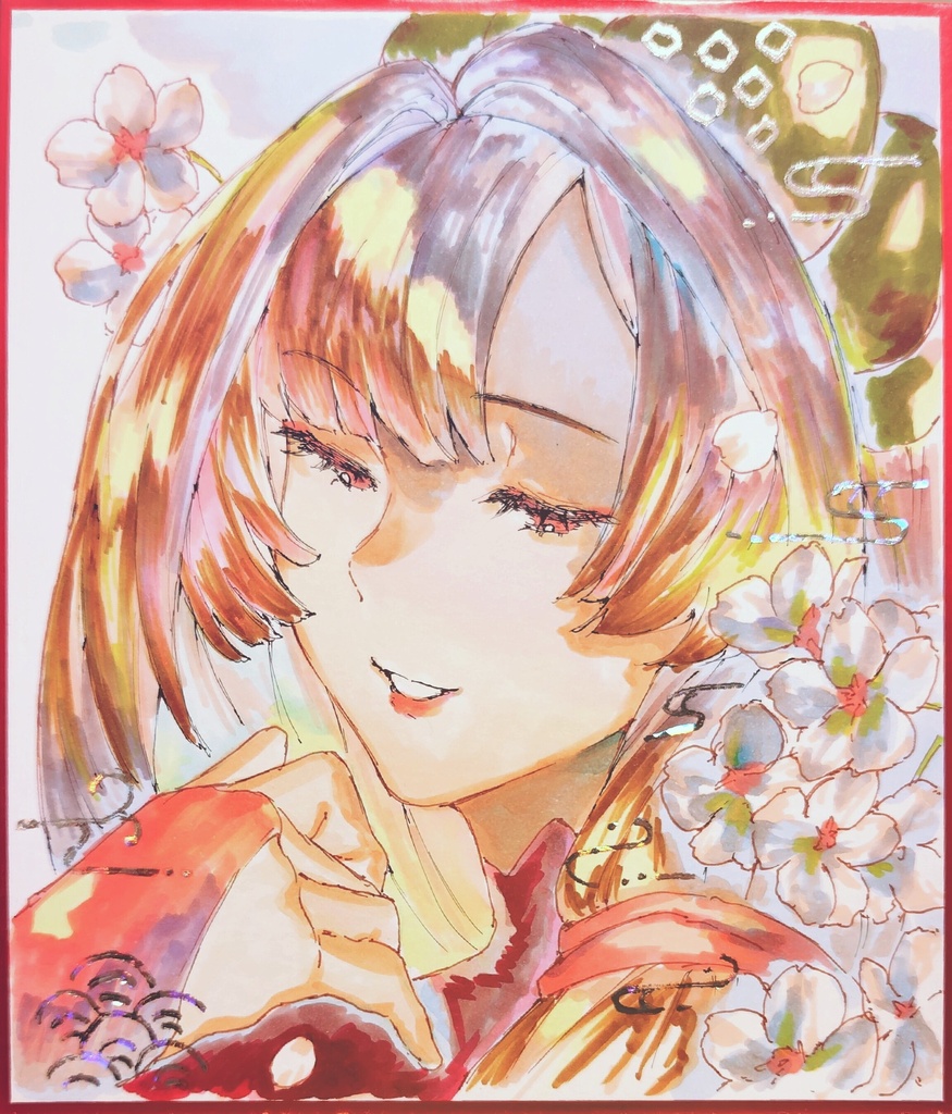 オリジナル　色紙