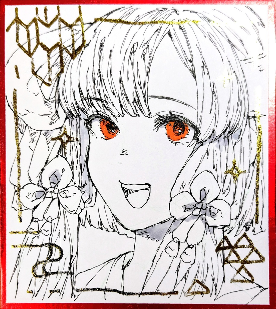 箔押しオリジナル色紙